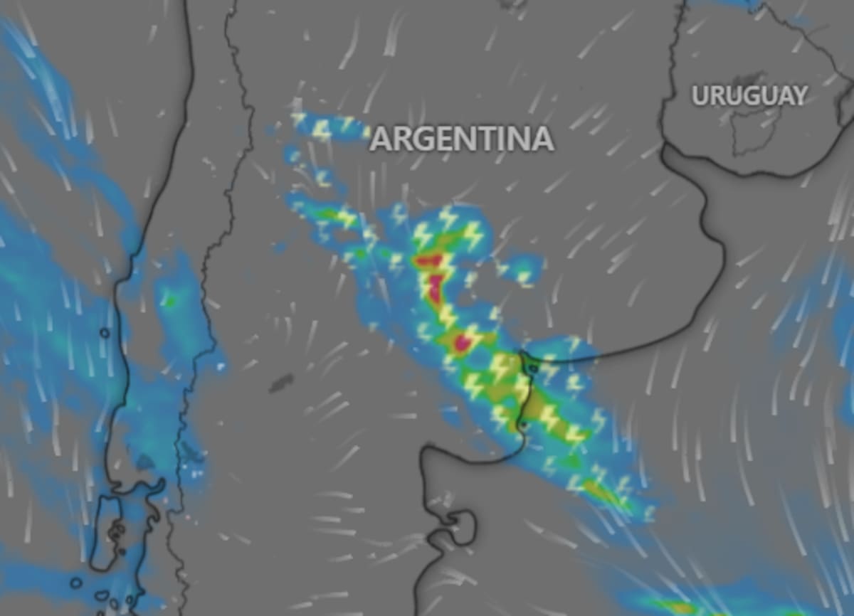 Rige una alerta amarilla por tormentas fuertes en Buenos Aires y otras nueve provincias