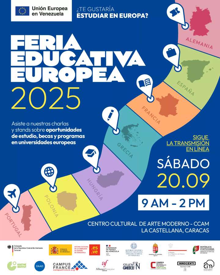 Feria Educativa Europea llega a Caracas para conectar a jóvenes con estudios de postgrado en Europa