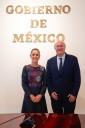 Sheinbaum recibe al presidente del BID para analizar apoyo al Plan México