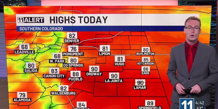 Sunny and warm Labor Day