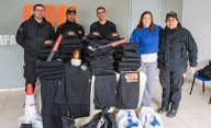 Entrega de indumentaria a la Guardia Urbana Municipal de Sarmiento