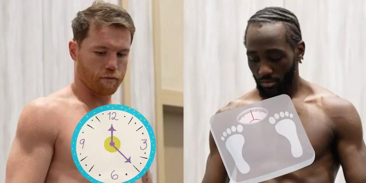 ¿Dónde y a qué hora ver hoy el pesaje del Canelo y Crawford?