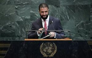 In UN debut, new Syria leader warns on Israel but backs dialogue