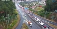 Un accidente múltiple con 7 coches implicados deja dos heridos en Vigo
