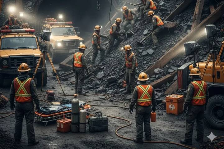 Mineros quedan atrapados en mina de Coahuila