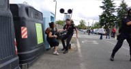 La política del BNG que fue detenida en las protestas de La Vuelta fue trasladada al hospital con contusiones