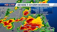 Strong showers firing up across Central Florida