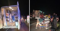 Motocicleta atropelló a un peatón en la Ruta 38 a la altura de Alberdi