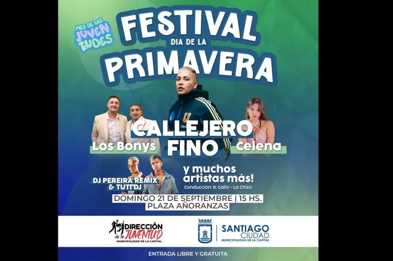 La Municipalidad anuncia el tradicional Festival de la Primavera con artistas nacionales y locales