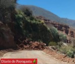 Un cerro se derrumbó sobre la Ruta 40