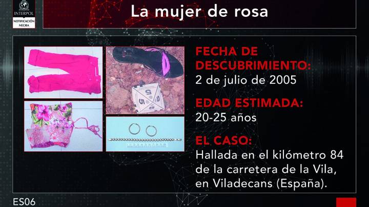 La Interpol resuelve el misterio de la 'mujer de rosa' hallada muerta en España hace 20 años