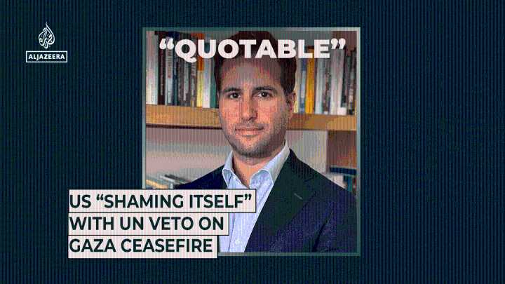 US “shaming itself” with UN veto on Gaza ceasefire