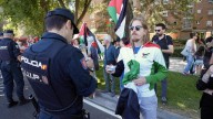 Pablo Fernández, líder de Podemos en Castilla y León, identificado en las protestas propalestinas en la Vuelta a España