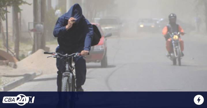 Llega el viento norte y hay "alerta amarillo" en la provincia de Córdoba