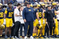 Overheard outside Michigan’s locker room: Sleeves and DNA swabs