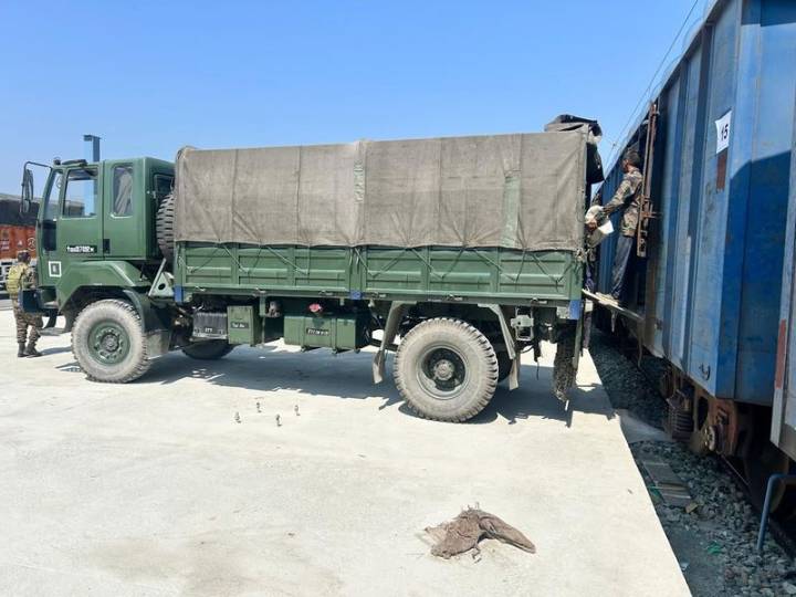 In a first, Army’s winter supplies reach Kashmir by freight train