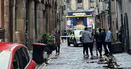 Police lockdown Glasgow city centre lane as three people rushed to hospital after 'taking unwell'