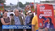 ICE in Chicago: Faith leaders lead prayer march at Naval Station Great Lakes, demand end to immigration Operation Midway Blitz