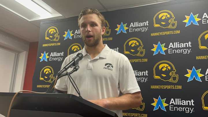 6 minutes with Mark Gronowski after Iowa football's victory at Rutgers
