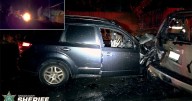 Suspected impaired driver crashes into parked car, starting fire in Spokane Valley