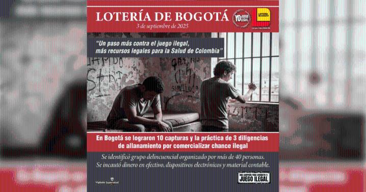 Desmantelan red de chance ilegal en operativo en el que se lograron 10 capturas