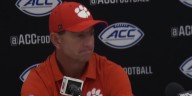 Dabo Swinney addresses the media following loss to Georgia Tech