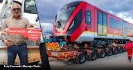 Los boyacenses que trasportaron los 6 vagones del metro desde Cartagena hasta Bogotá