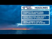 Chance of light showers continues for San Diego County before drying off