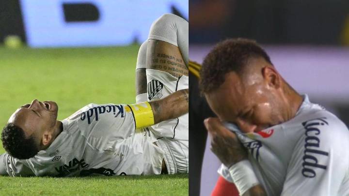 La pesadilla de Neymar continúa en Brasil: se volvió a lesionar con el Santos y su regreso a la selección estaría en peligro