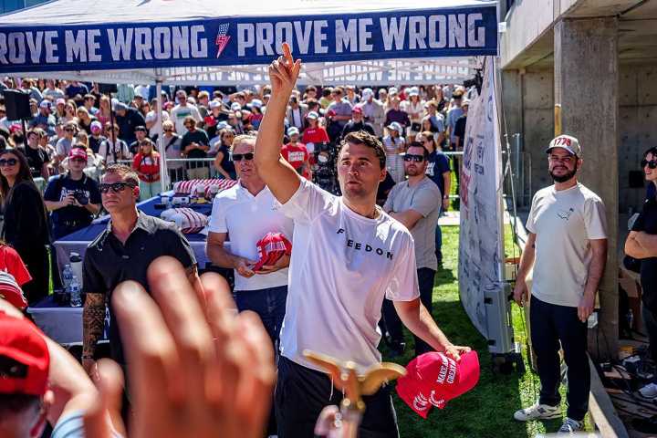 Charlie Kirk shot dead: How the right is reacting to the Turning Point USA founder's death.