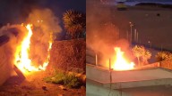 Feroz incendio en conocido balneario: tuvieron que apagarlo los vecinos con arena