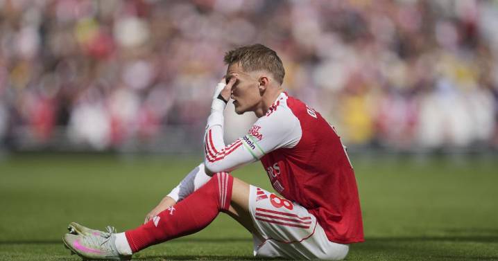 Injured captain Odegaard missing for Arsenal in Champions League opener