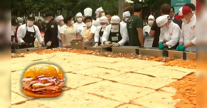 Este es el pan con chicharrón más grande del Perú al 2025: mide 4 metros de largo y fue preparado en Magdalena del Mar