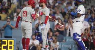 Phillies clinch NL East title in wild 10th-inning comeback against Dodgers