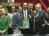 Primer Informe de Gobierno | Rosa Icela hace entrega del documento al Congreso
