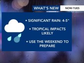 WRAL Weather Alert Day: A soaking wet weekend ahead, scattered showers and storms could lead to flooding
