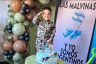 Cumplió cinco años y pidió una fiesta con temática de Malvinas