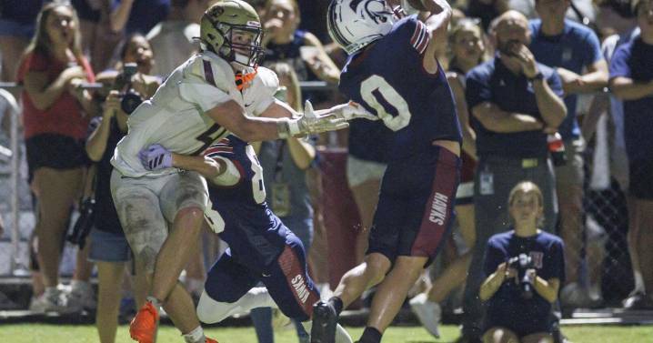 A first-year football player made a game-defining stop in the Hannan