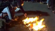 'Down With Fascism!' Cries Protester Burning Bibles