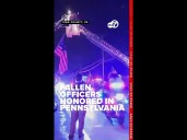 Procession held for officers shot and killed in Pennsylvania