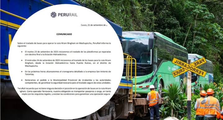 PeruRail confirma el traslado de nuevos buses a Machu Picchu, pero exige seguridad