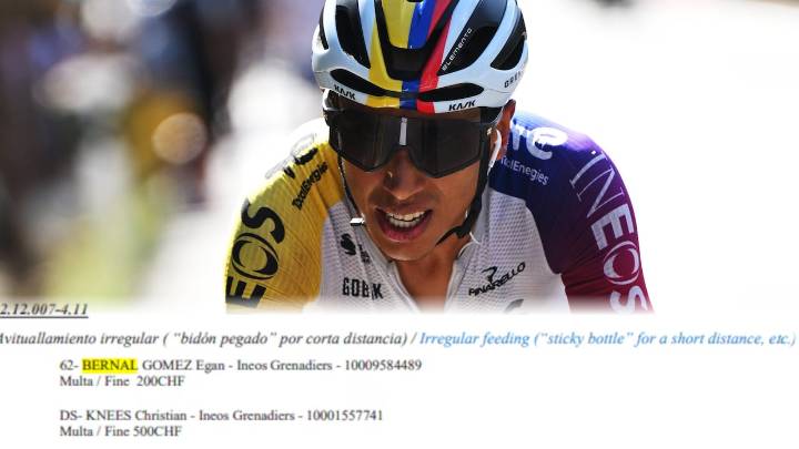 Egan Bernal, sancionado en La Vuelta a España 2025: la multa que sorprendió al colombiano
