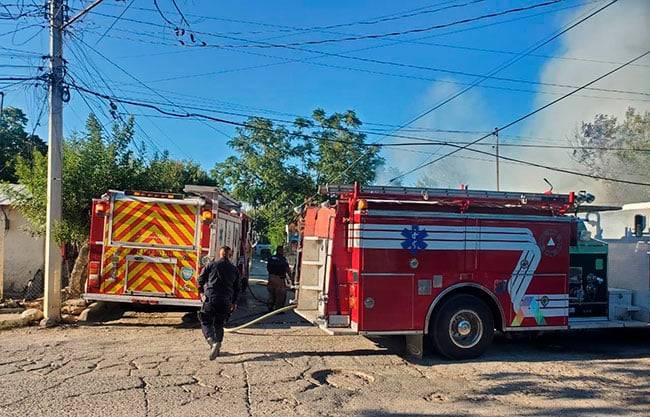 Moviliza a Bomberos reporte de incendio en Acuña