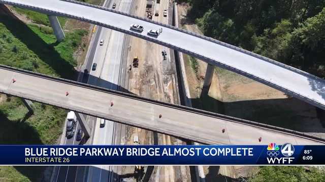 NC: Blue Ridge Parkway bridge over I-26 about to open to traffic