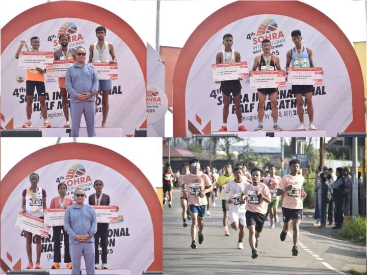 Dinesh Kumar fastest at Sohra International Half Marathon