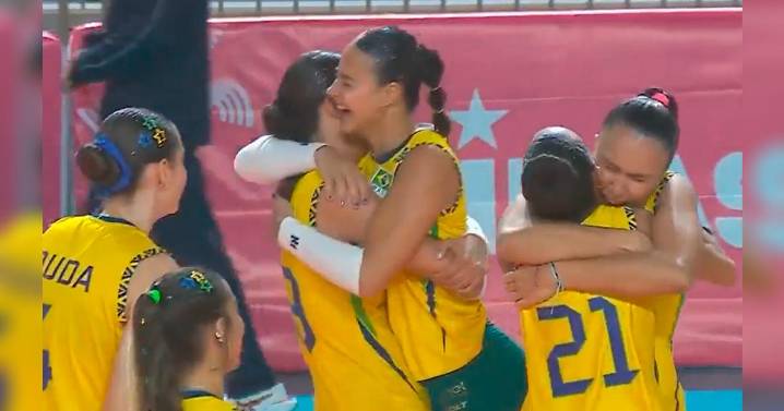 Brasil aplastó a Argentina por la fecha 3 de la Sudamericana de Vóley sub 17