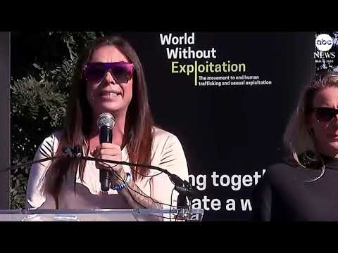 Survivors of Jeffrey Epstein Hold Rally