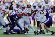 The Latest: Coming up fast, look for major shakeups in the AP's top 5 college football rankings