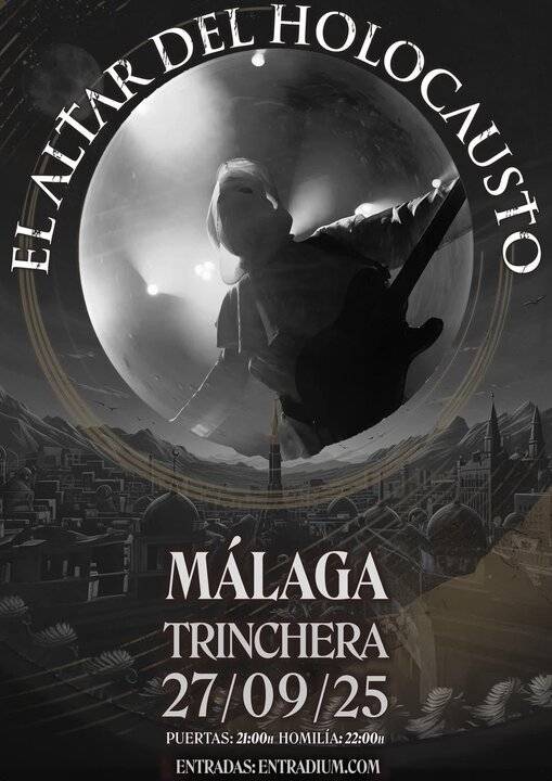 El Altar del Holocausto lleva su liturgia instrumental a la Sala Trinchera de Málaga