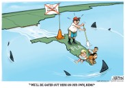 Cartoonist’s take: ‘DeSantis ends vaccine mandate for Florida children’